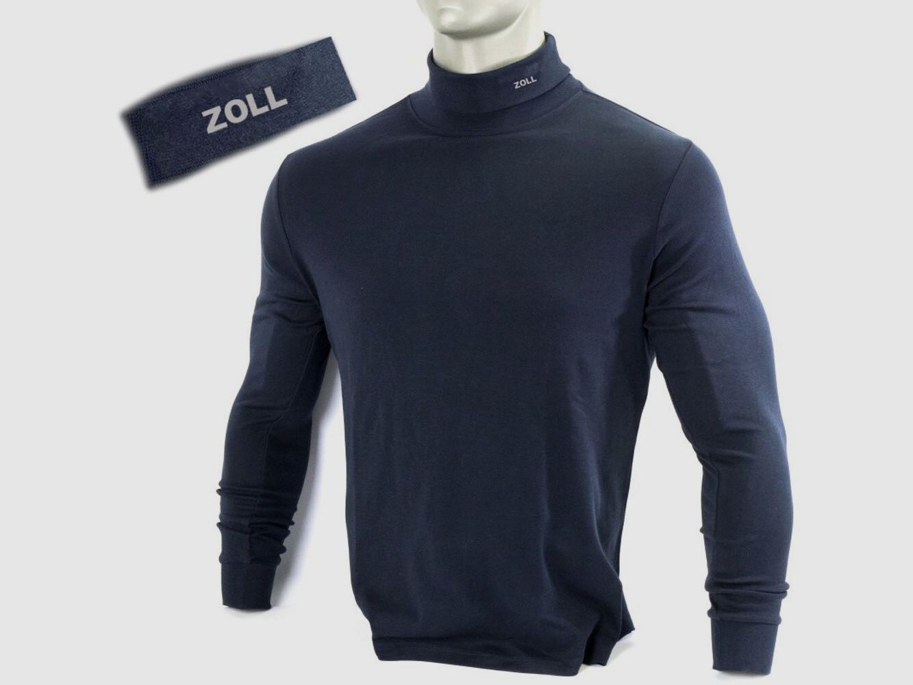 OBRAMO Einsatz Rollkragen Pullover Zoll