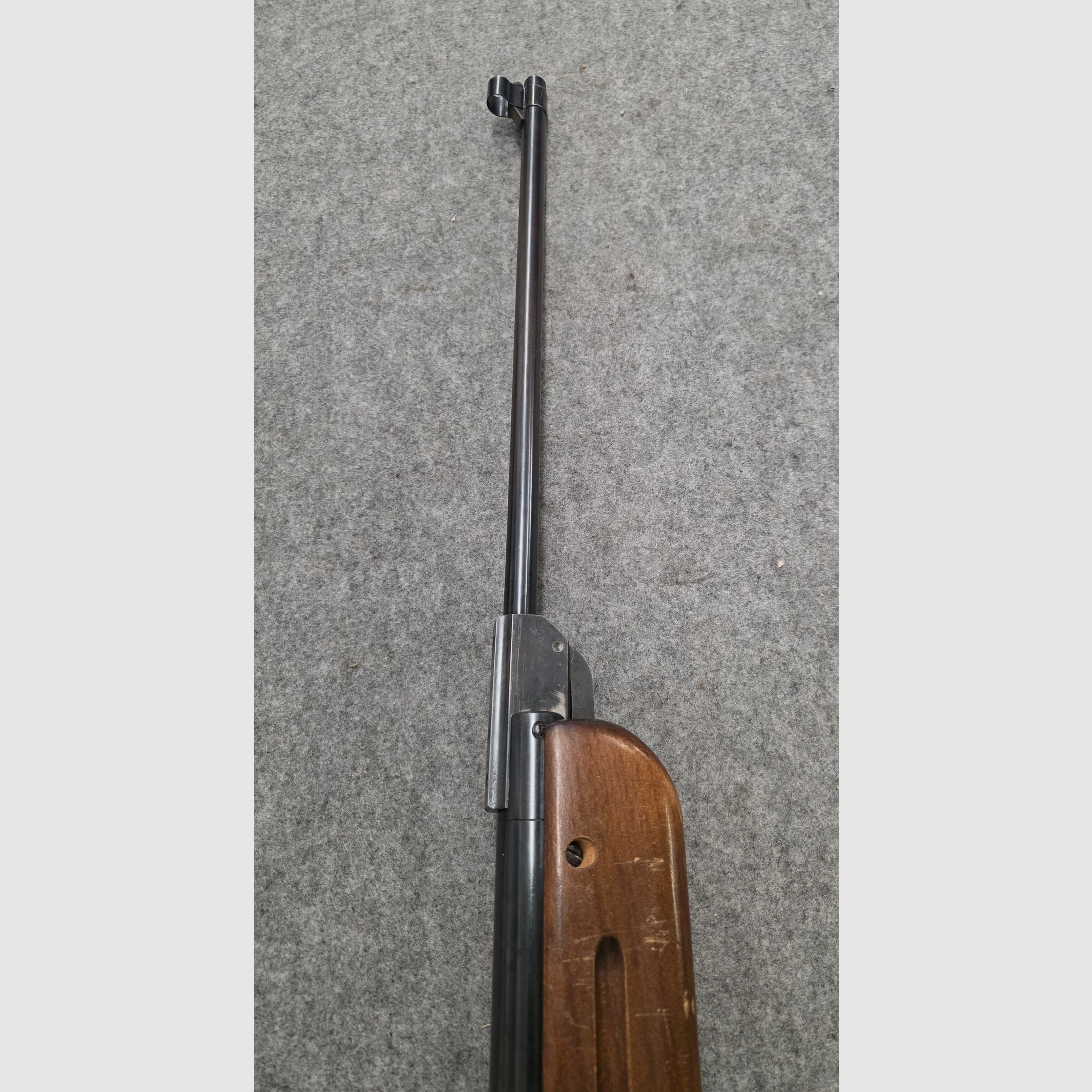 Fucile ad aria compressa molto vecchio Walther Mod. 53 Knicker con diottra senza marchio F degli anni '50/'60 cal. 4,5mm Diabolo, immagine 10 di 11