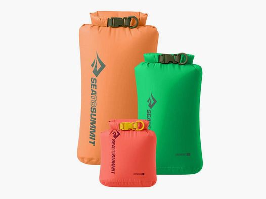 Bolsas estancas Sea to Summit Lightweight Dry (Granate/Verde/Arena)