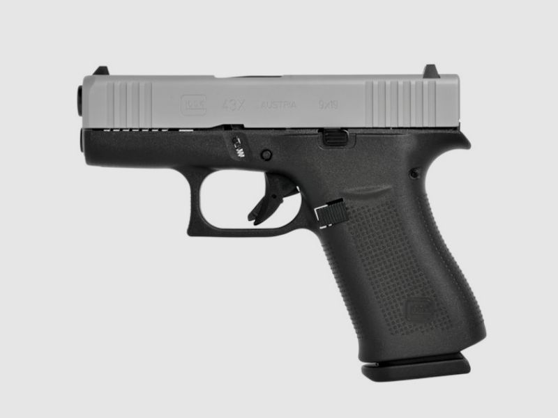 Glock 43X Silver pistol, cal. 9mm, image 2 of 2