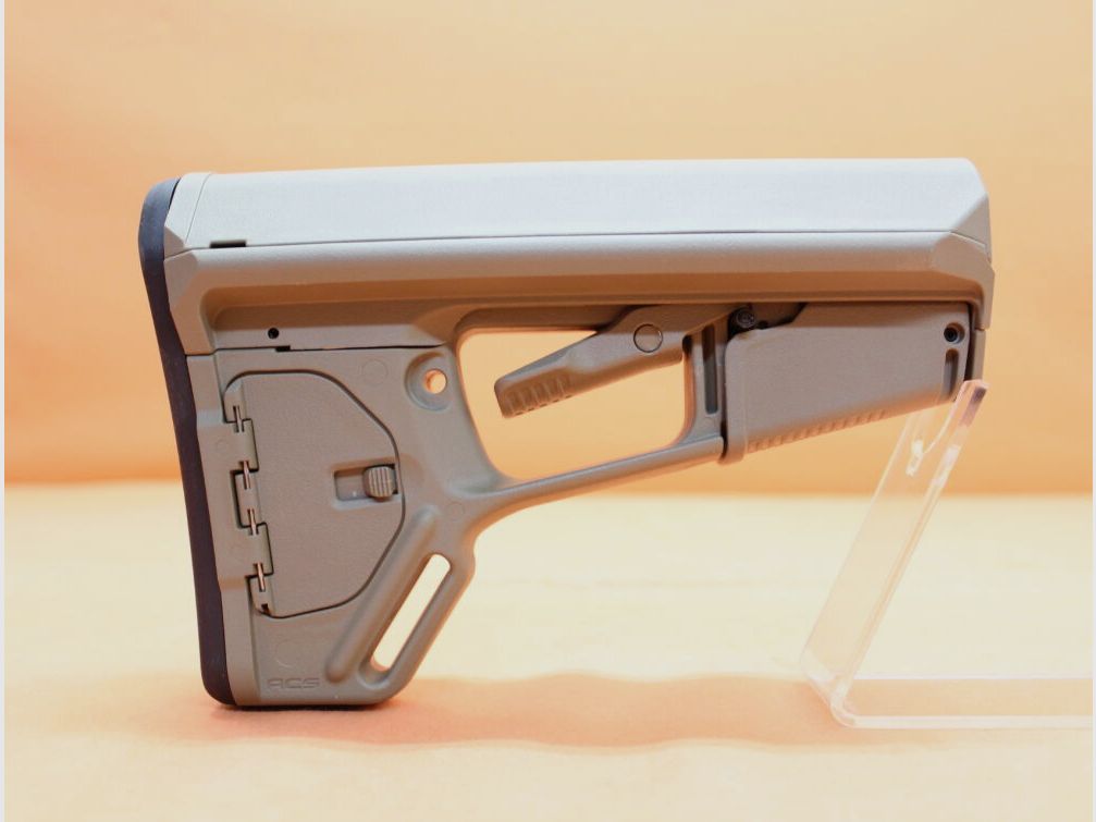 Magpul AR-15: Buttstock Magpul ACS-L (MAG378-FDE) MILSPEC Carbine Stock Polymer Flat Dark Earth/Schubschaft