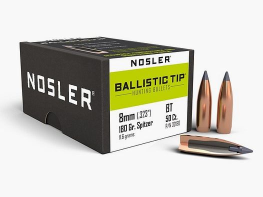 Nosler Hunting Cal. 8mm Ballistic Tip / 180 Grain #32180
