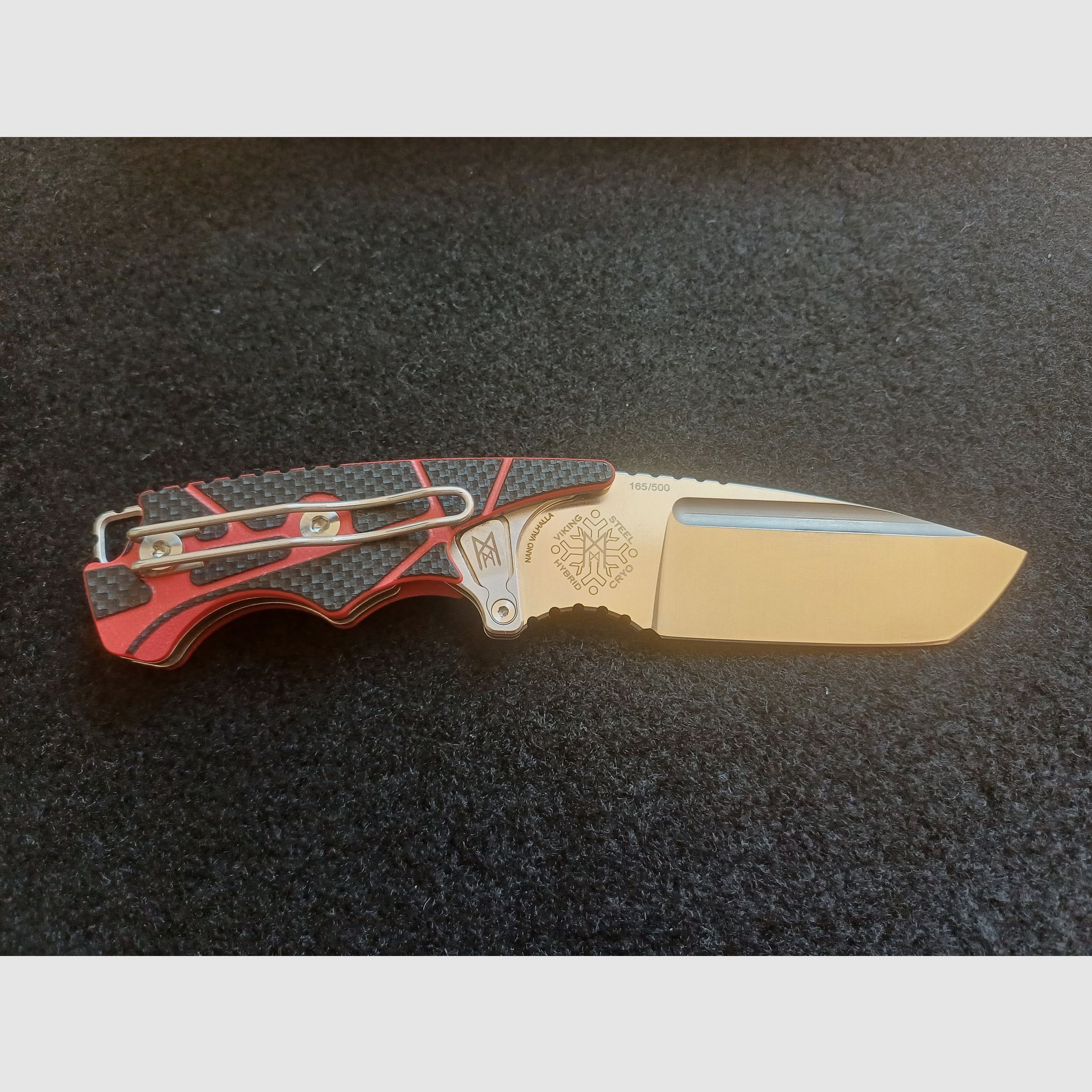 Midgards Messer Nano Valhalla rot Sammler-Messer