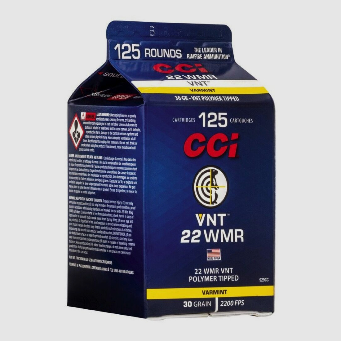 CCI VNT 30grs 125St .22wmr