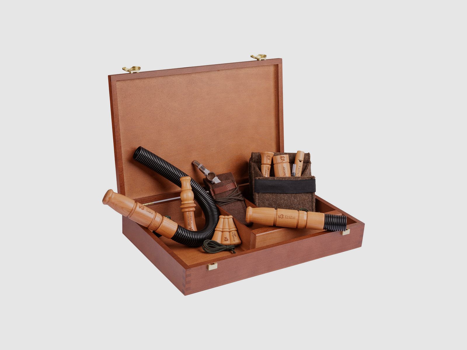 Premium Lockjagdset Holzkassette Weisskirchen