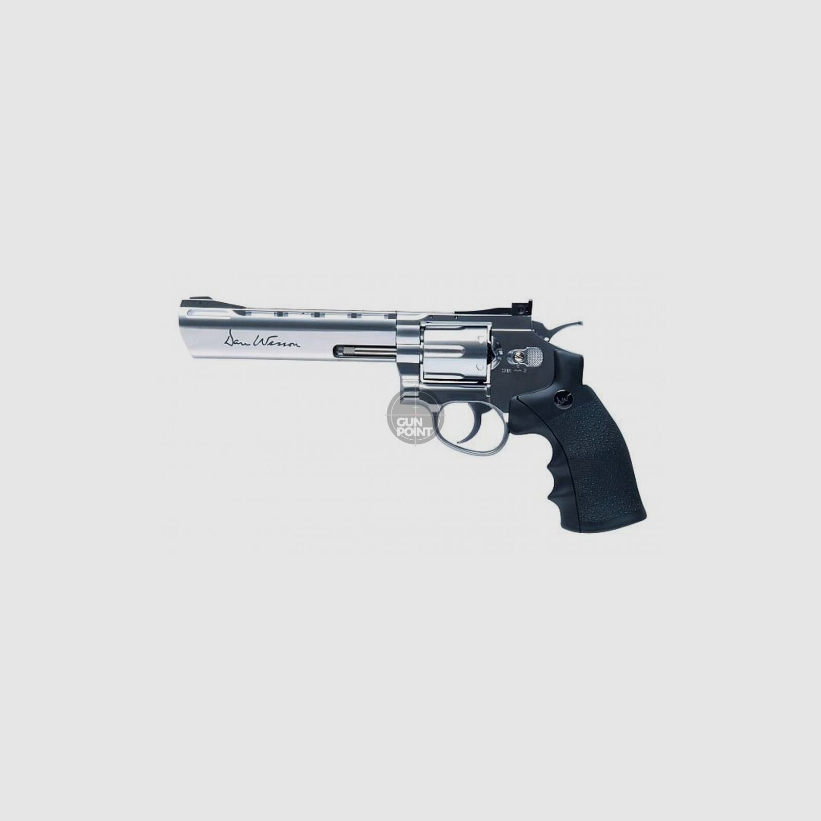 Softair - Revolver - DAN WESSON 6" CO2 NBB silber - ab 18, ber 0,5 Joule