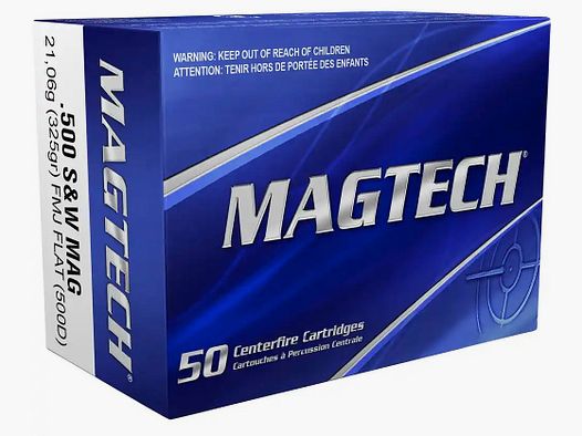 .500 S&W pełnopłaszczowy płaski 21,0g/325grs. Magtech