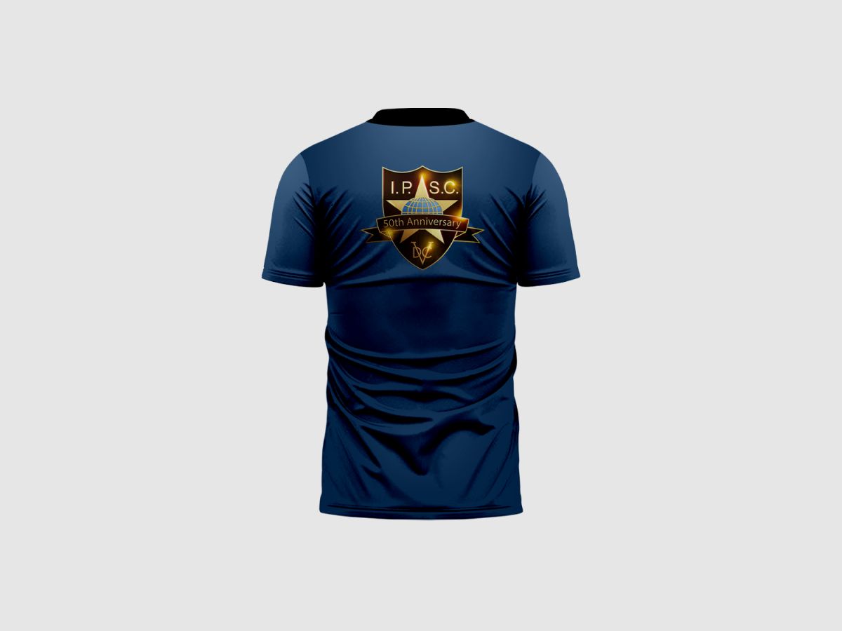 IPSC 50. Jubiläum Offizielles T-Shirt, Größe: 10XL, Benutzerdefinierter Name: Mit Benutzerdefiniertem Namen, Bekleidungsart: Regulär (Herren), Bild 2 von 3
