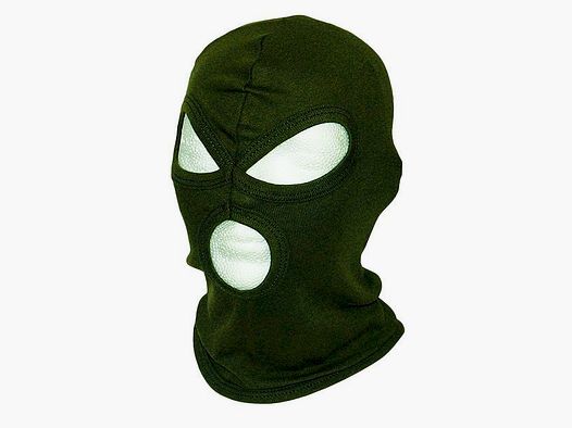 3-hole cotton balaclava, olive