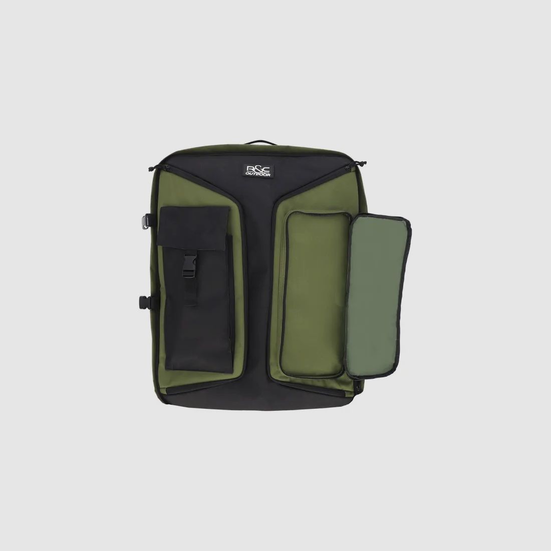 Multifunktions-Rucksack / Armbrust - Transporttasche - ca. 80 Liter - Oliv/Schwarz