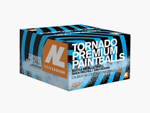 New Legion Tornado Premium Turnier Paintballs (2000er Karton)