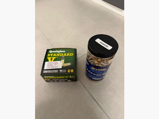 925 Schuss .22 Remington Standard V & Federal CPHP