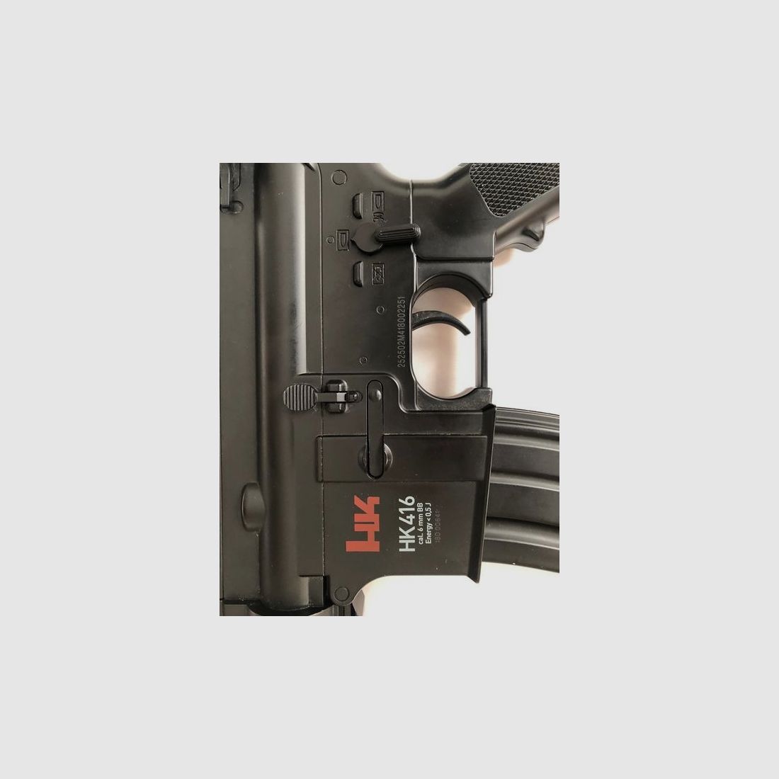 Heckler & Koch HK416C rifle de softair 6mm completamente automático incluye 2 x batería + caja original + balas 6mm