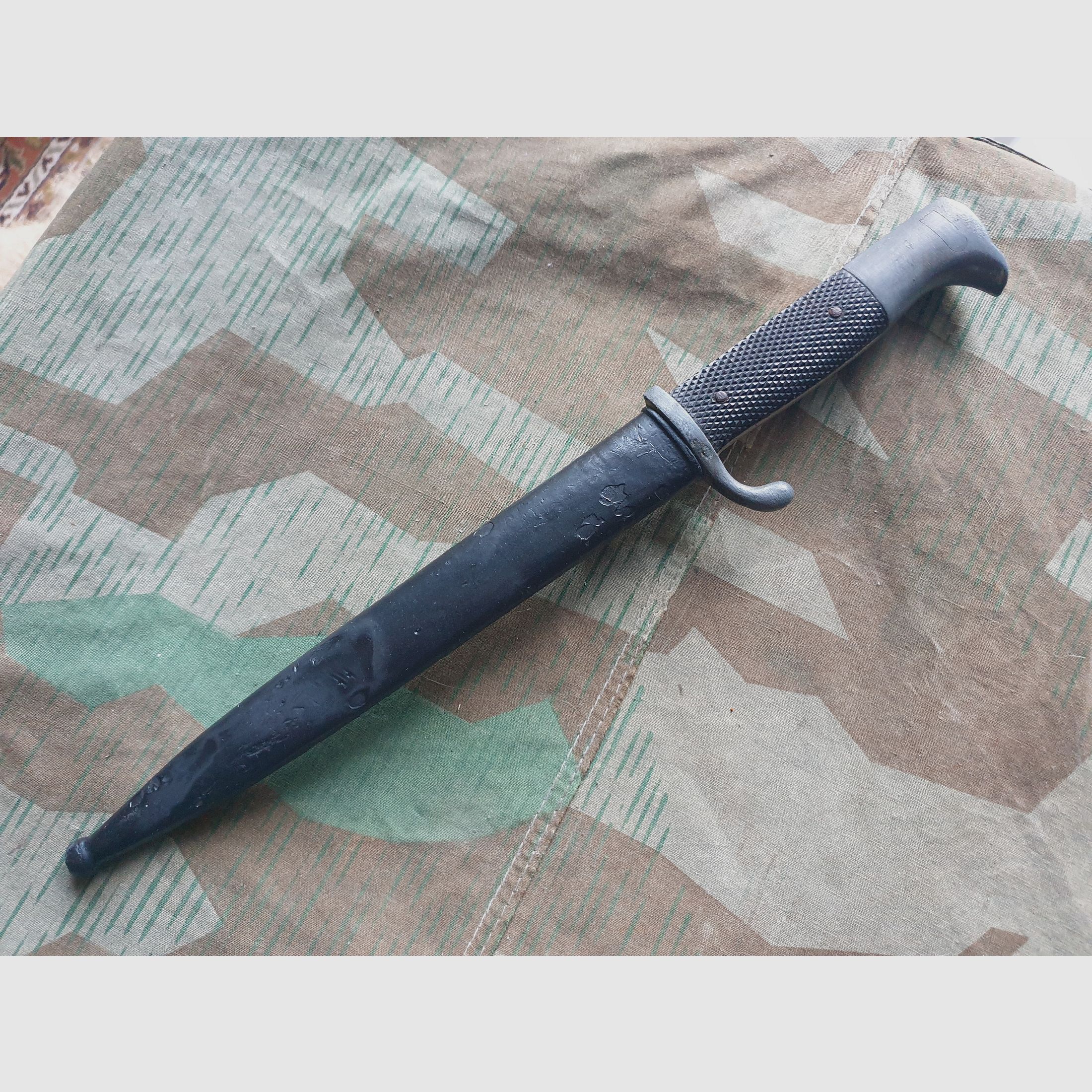 Ausgeh-Bajonett 2 WK / WWII  K98  Extra Seitengewehr Hörster E. & F. Co. GmbH, Solingen