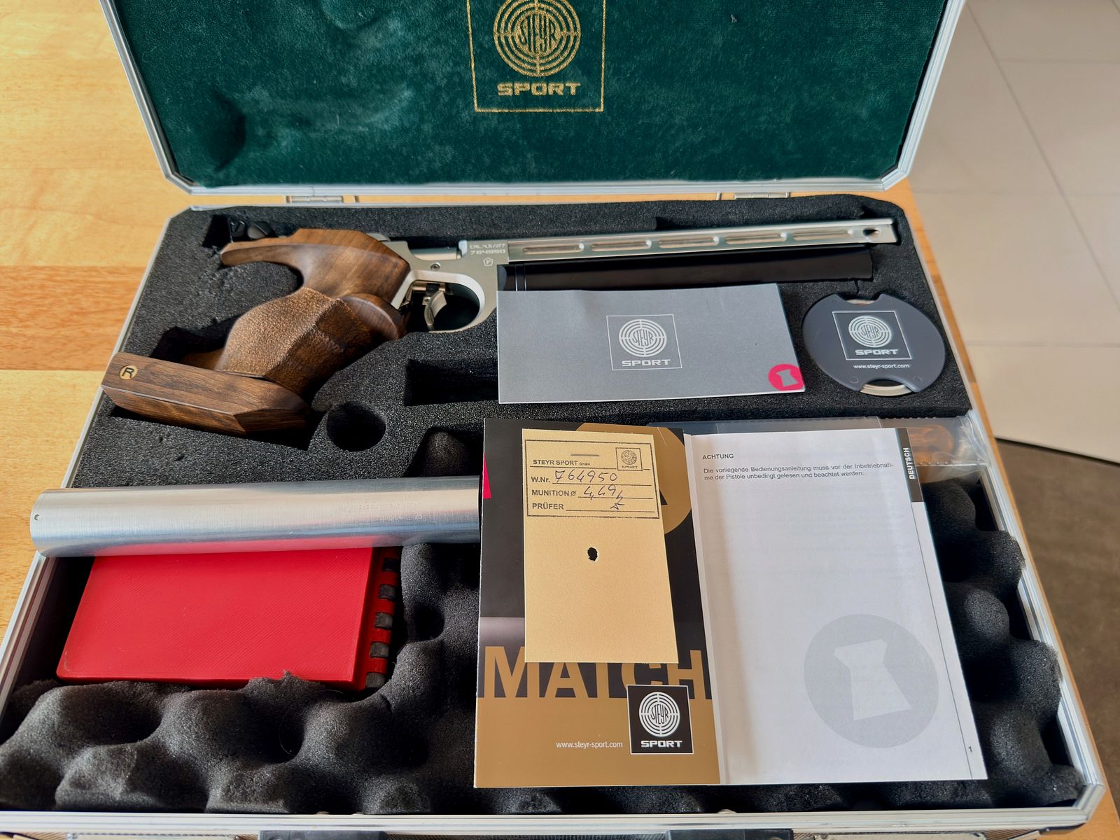 Steyr EVO 10 Match pistolet à air comprimé 4,5 Diabolo, image 6 sur 9