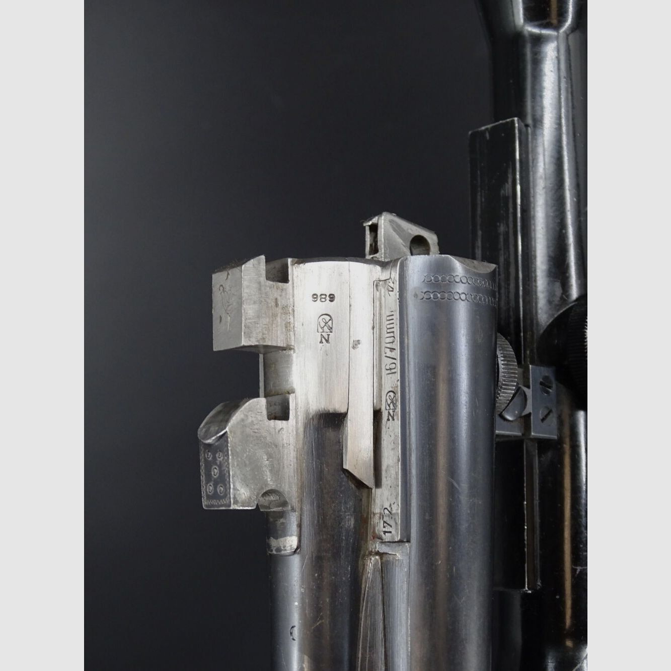 Gebrüder Merkel Suhl drilling 16/70 8x57IRS con SEM Zeiss drilling, immagine 9 di 9