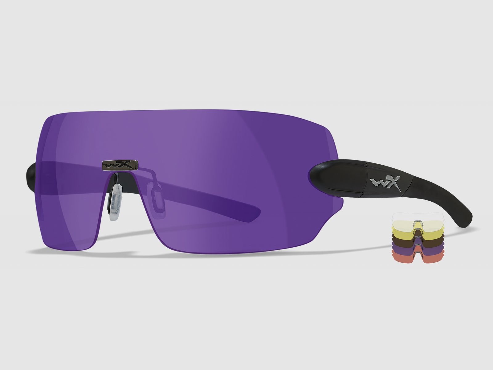 WX Detection Schießbrille mit 5 Wechselgläsern