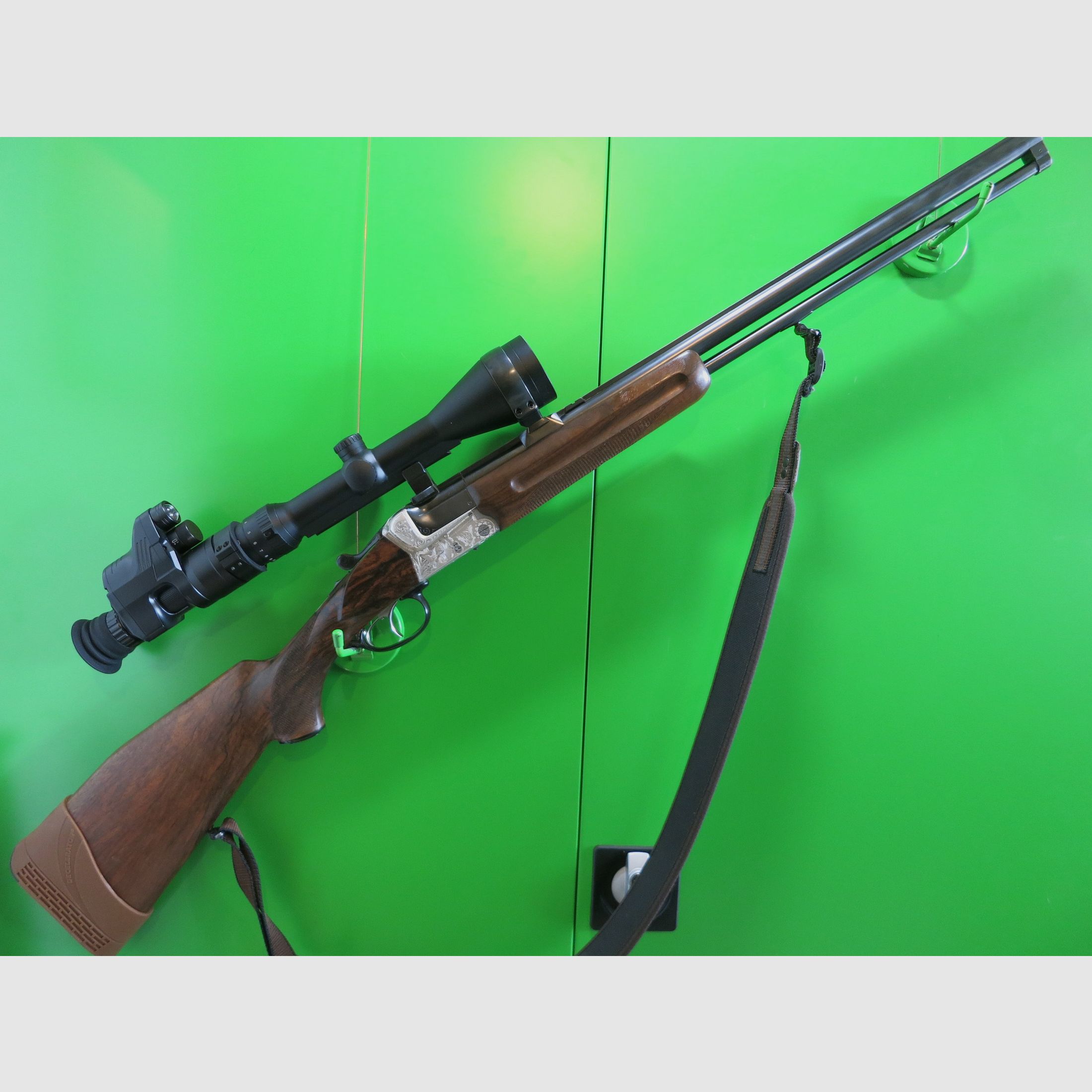 Krieghoff-Teck 16/70 + 7x57R, with Meopta and Pard (night vision), insert barrel