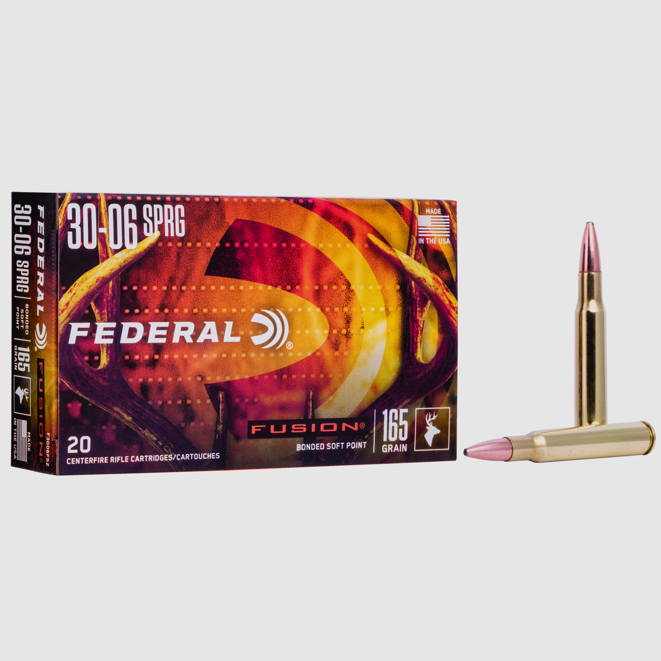 Federal Büchsenmunition .30-06 Spring 10,7g Fusion Soft Point, Bild 1 von 2