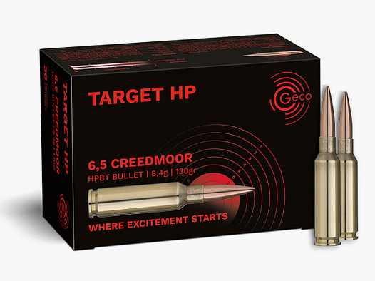 Geco 6,5mmCreedmoor Target HP 8,4g - 130gr 50er Pck.