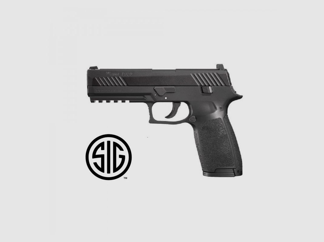 Pistole Sig Sauer P320 Black CO2 - 4,5 mm Diabolos / Stahl-BBs - Blowback, Bild 2 von 4