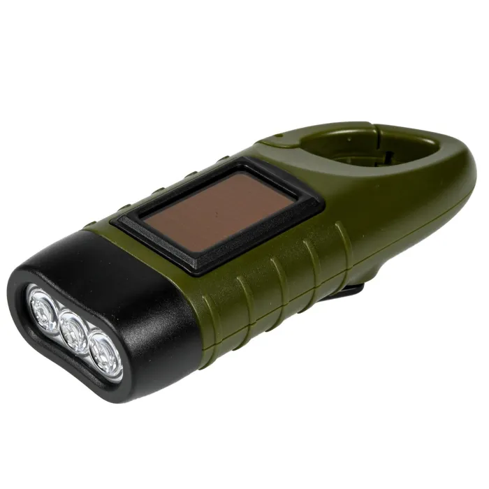 LED zaklamp "Twin Power Dynamo" in Groen