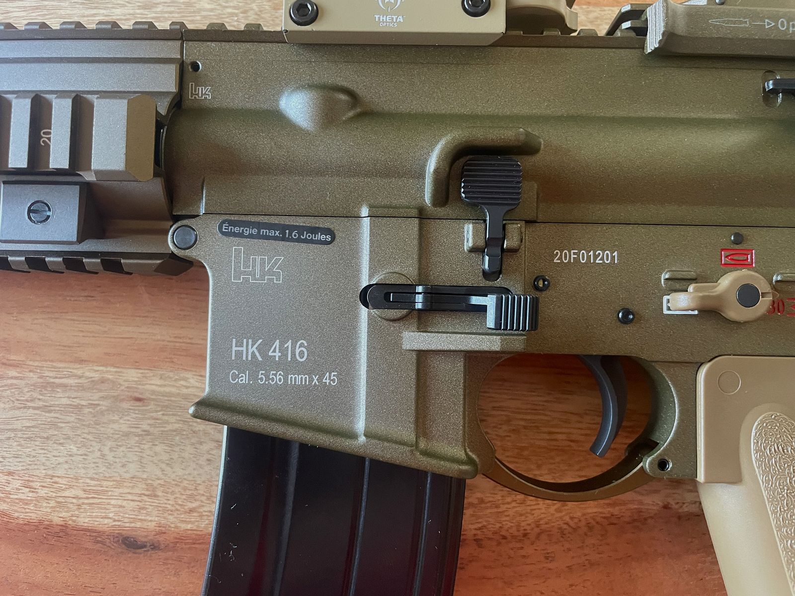 VFC H&K HK416 A5 Airsoft rifle (GBB 6 mm BB green-brown) - RAL8000
