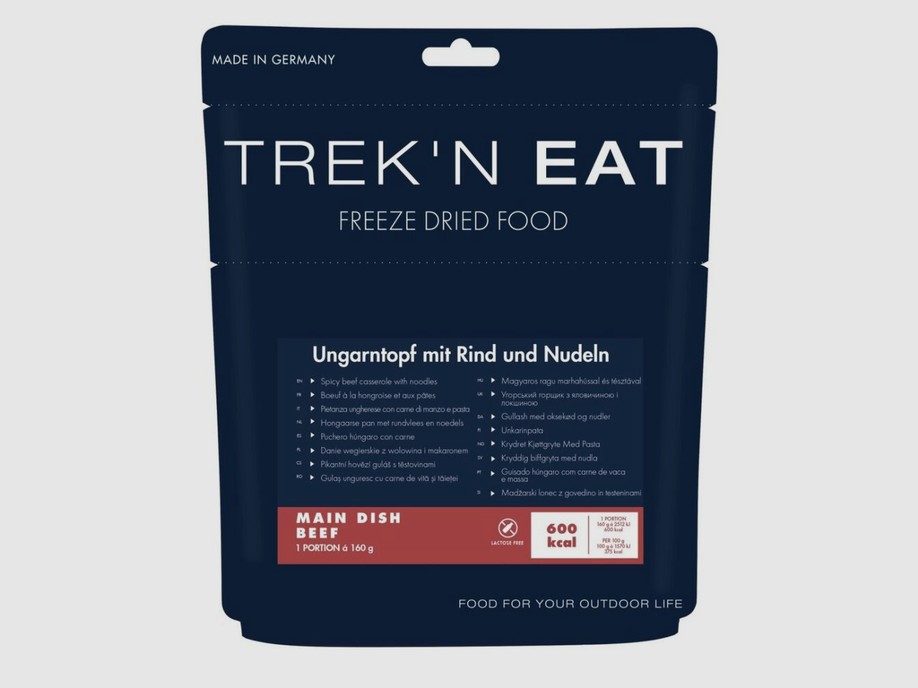 TREK'N EAT Węgierski Garnek z Wołowiną i Makaronem 160g