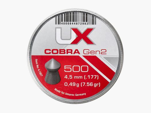 Śrut diabolo UX Cobra gen 2. 4,5 mm 500 szt.