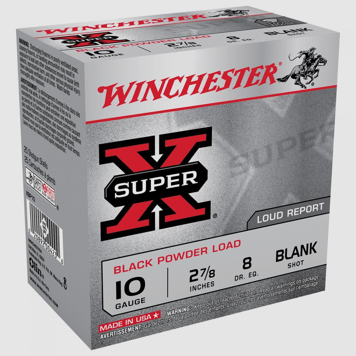 Winchester Super-X cartuccia a salve .10/73 GR 25 cartucce