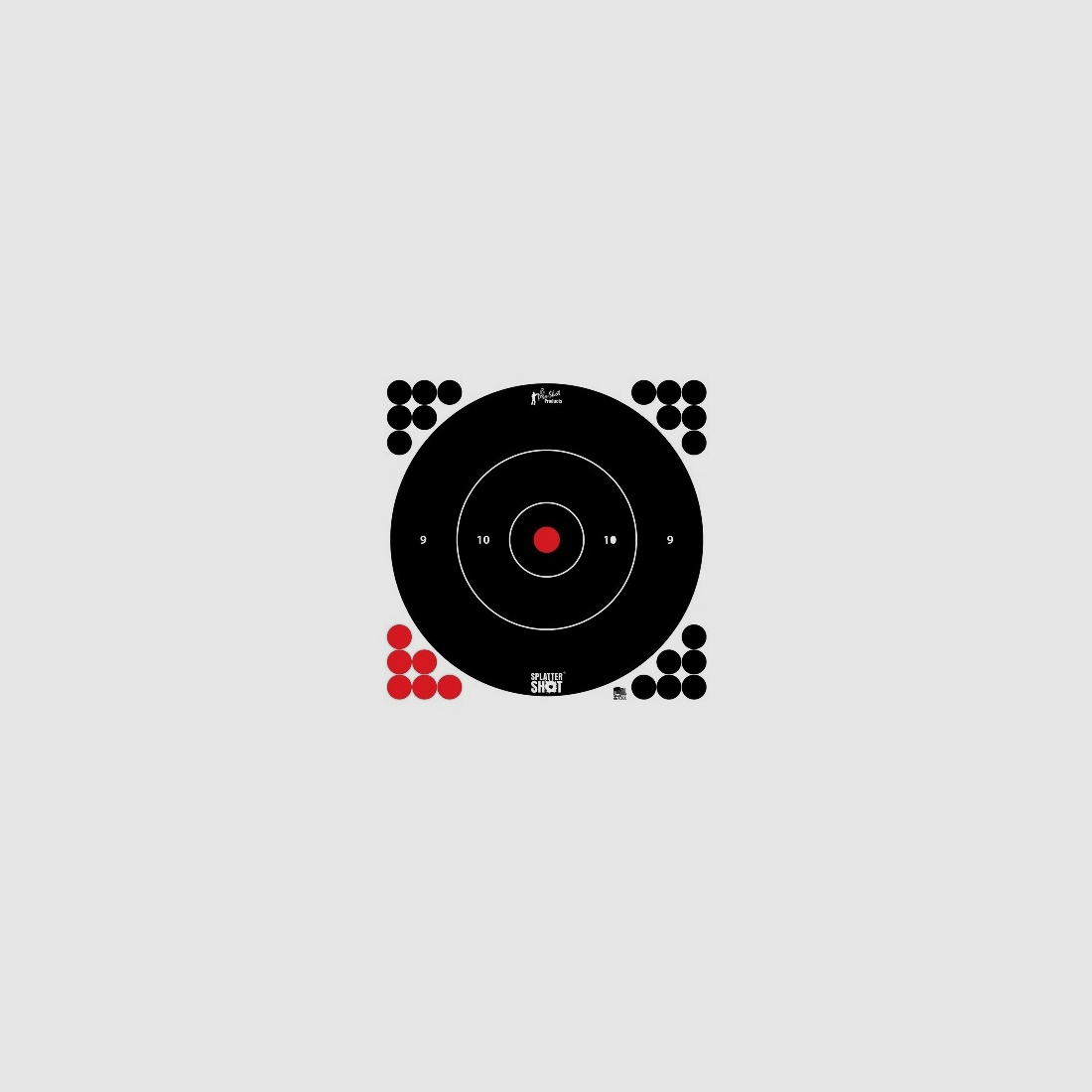 5 Scheiben Bullseye weiß 30cm