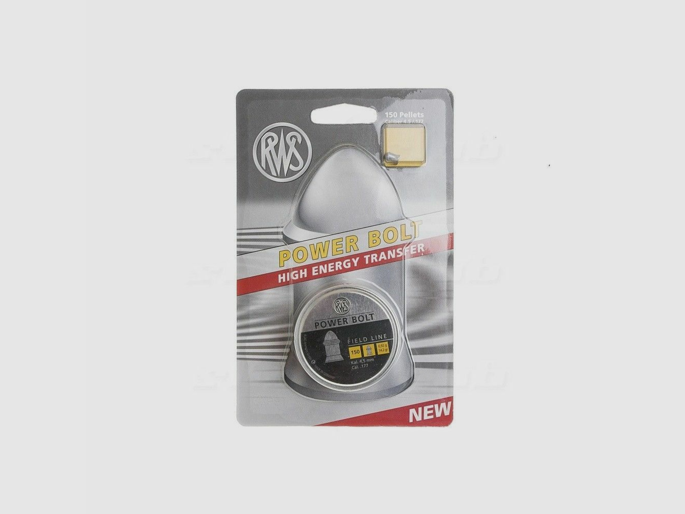 RWS Power Bolt 0,92g 150 stuks 4,5mm Diabolo