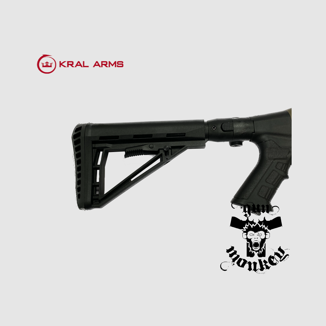 Kral Arms Tactical X pump-action hagelgeweer Tactical Stock kleur FDE kal. 12/76, afbeelding 2 van 4