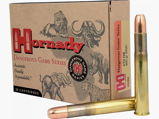 Hornady Dangerous Game .470 Nitro Express3 1/4" DGS 500 grs Büchsenpatronen