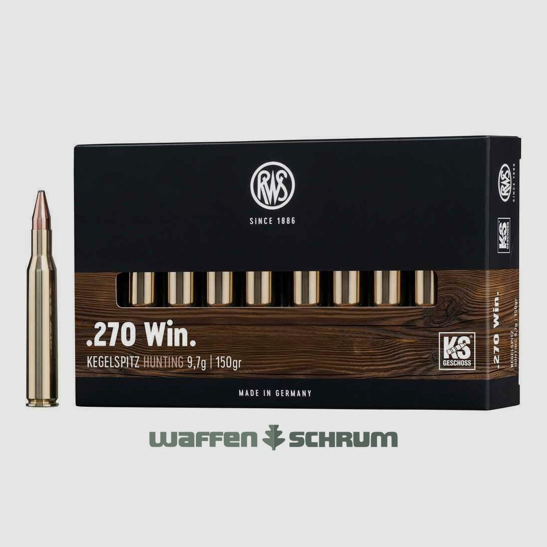 RWS Kegelspitz 9.7g - 150gr .270Win