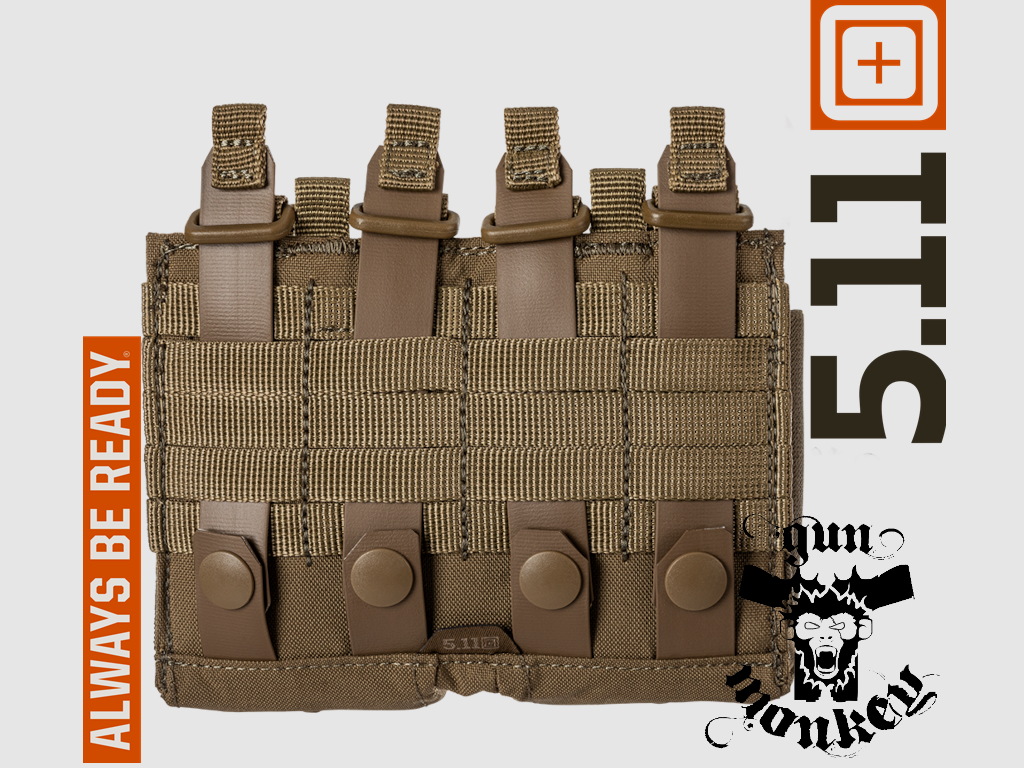 Double pouch for rifle magazines 5.11 Flex Double AR Mag 2.0 color 134 Kangaroo (56754), image 2 of 4