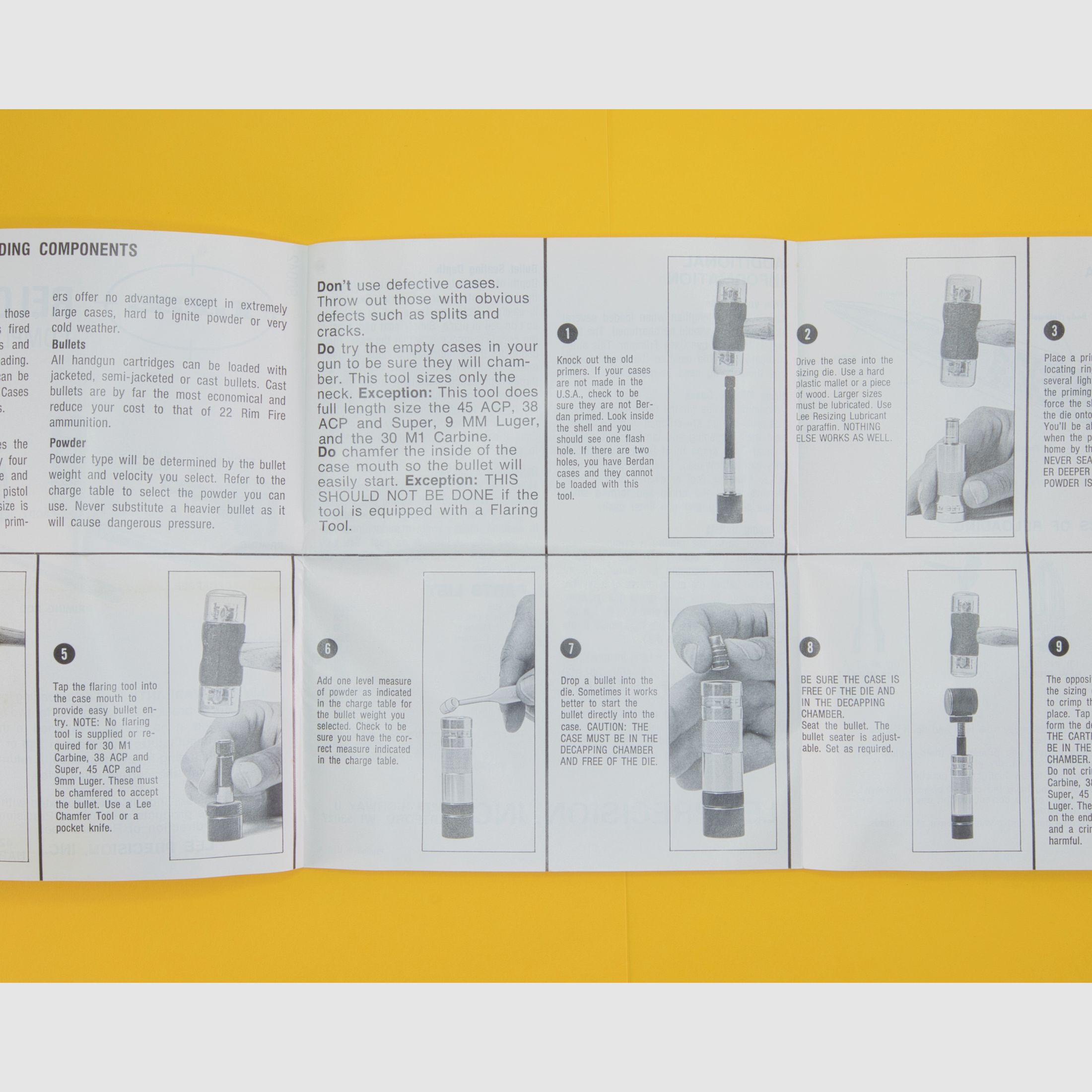 Vintage LEE Wiederlader Handmatrizensatz Lee Precision 90263 Classic Loader Calibre 45 Colt / 45 Long Colt