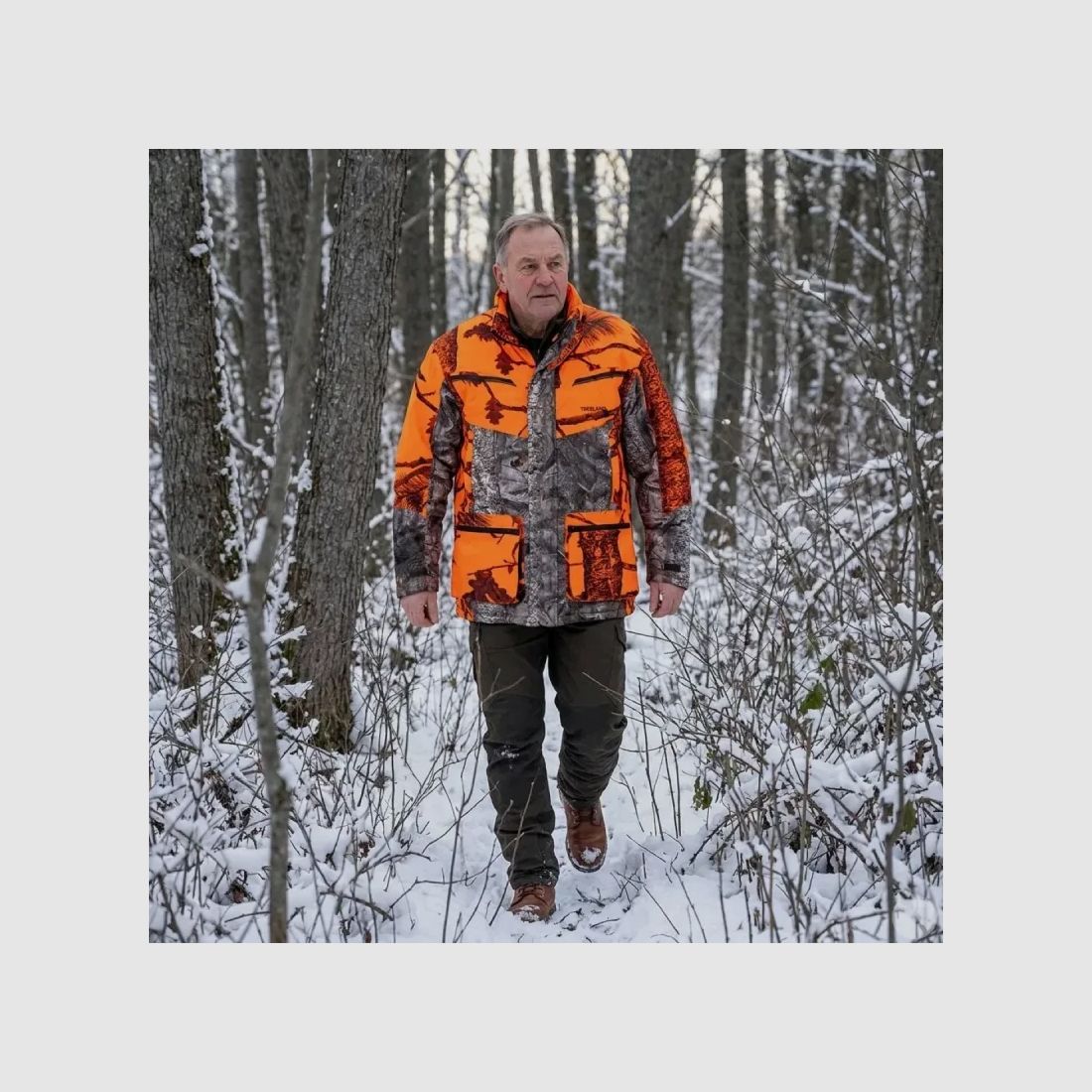 Warm Hunt 4 Kapuzenjacke warm camo orange M bis 3XL, Bild 4 von 16