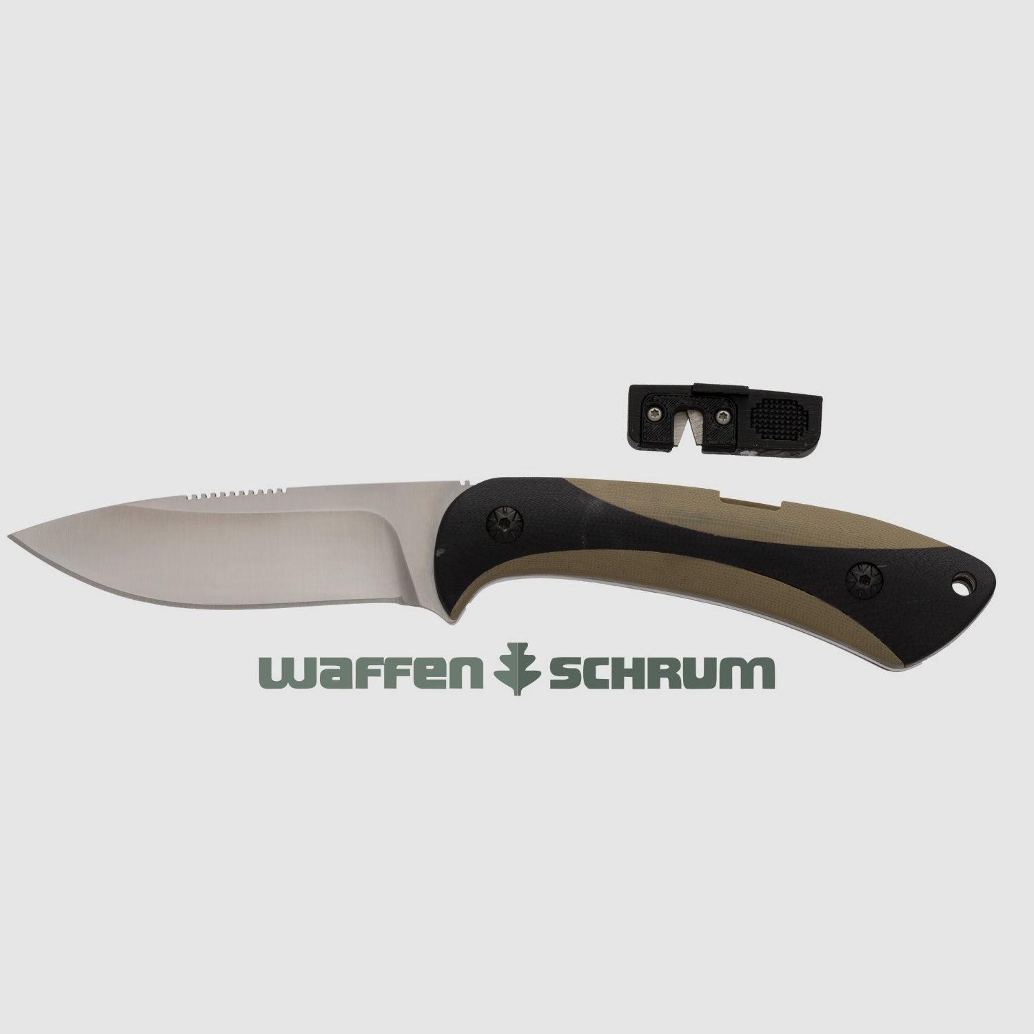 Couteau de chasse Browning en acier Sharp avec étui en Cordura - Module d'affûtage