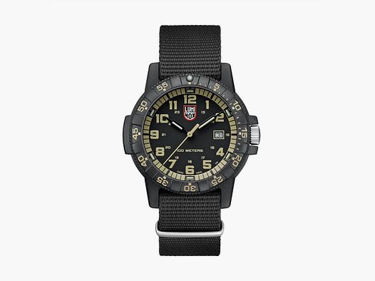Luminox Luminox Orologio Leatherback SEA Turtle Giant 44 mm - Cinturino in Rete / Verde/Arancione