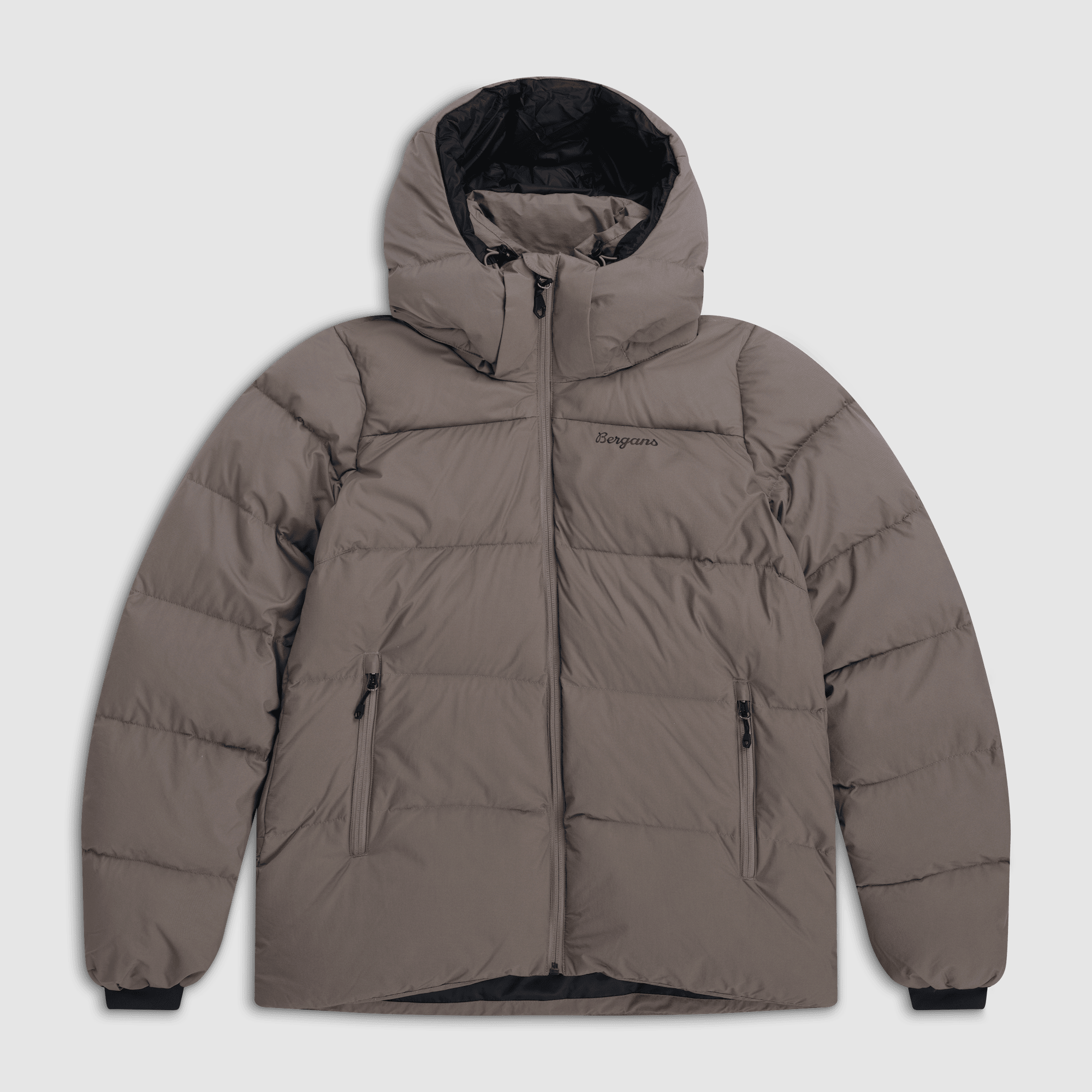 Bergans Lava Warm Down Jacket w/Hood Women Rock Taupe XS