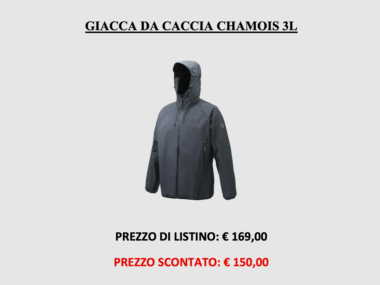 Beretta – Jas Chamois 3L ebbenhout, afbeelding 1 van 6