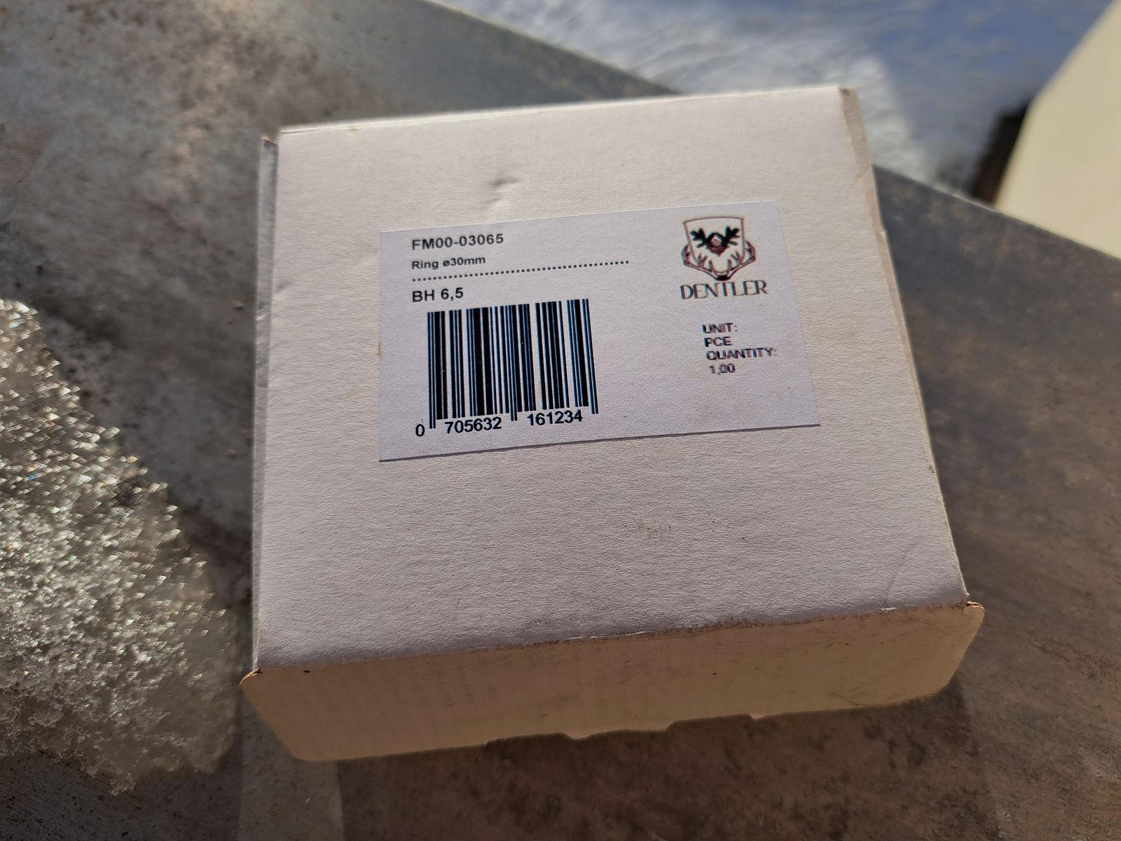 2x Dentler Ring Montage 30mm diamètre hauteur 6,5mm avec serrage rapide de Era d'occasion