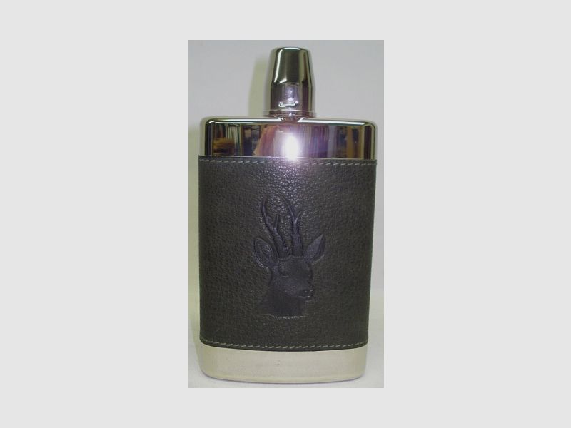 Cognacflasche 250ml - Prägung Rehbock, PVC