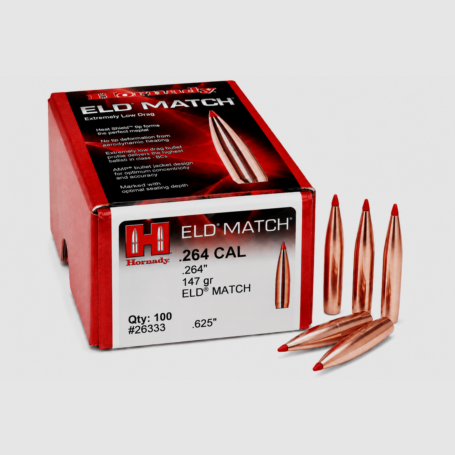 Hornady Proiettile .264 Cal. – ELD-Match 147grs. – 100 pz.