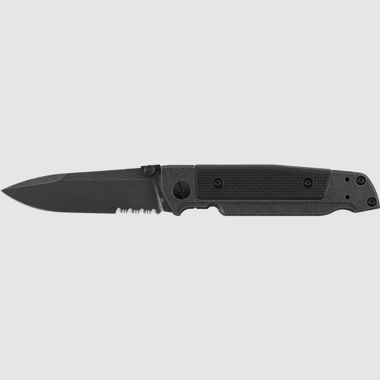 Walther Q5 Marco de Acero Blackwash Cuchillo Plegable Serrado