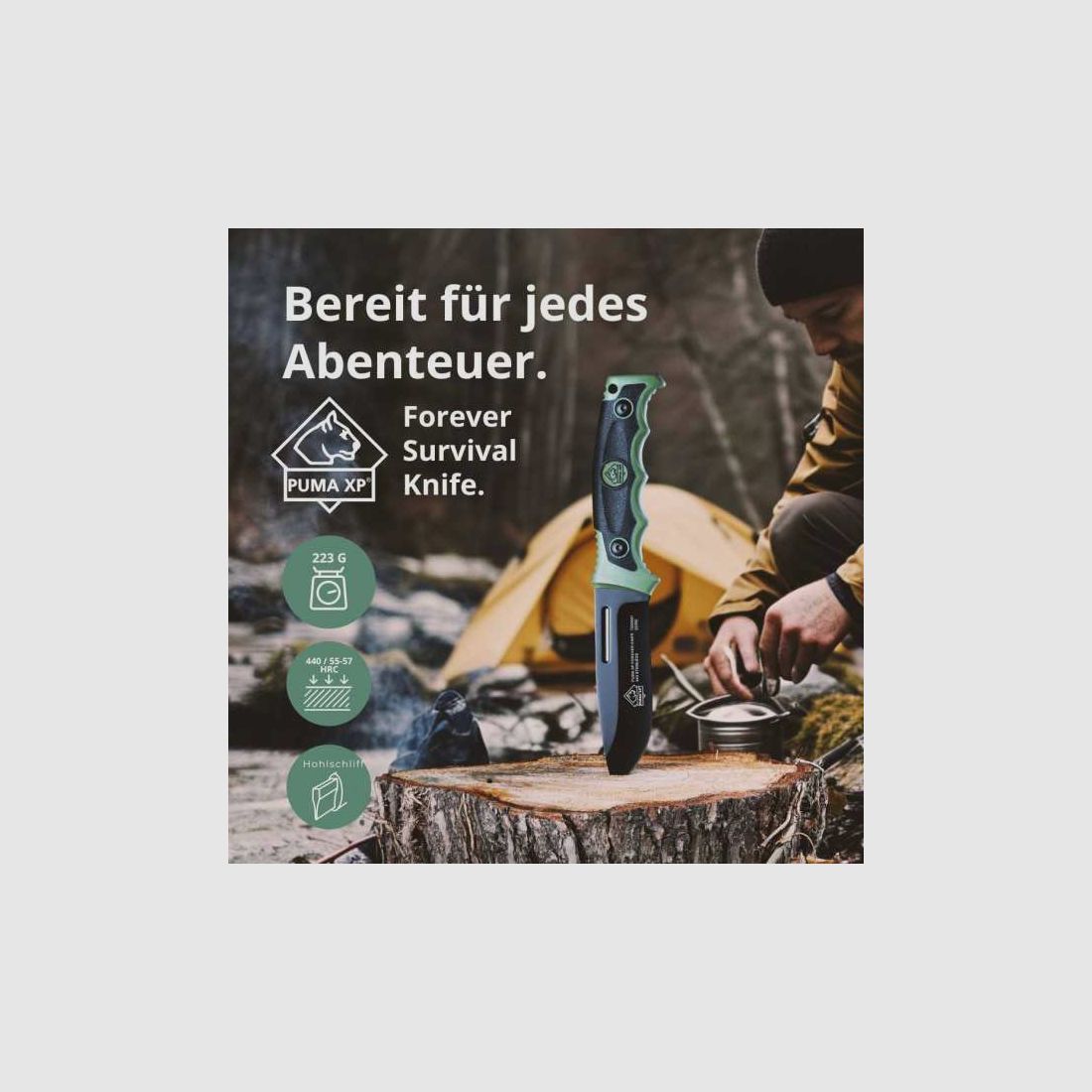 PUMA XP FOREVER SURVIVAL Messer mit Feuerstarter