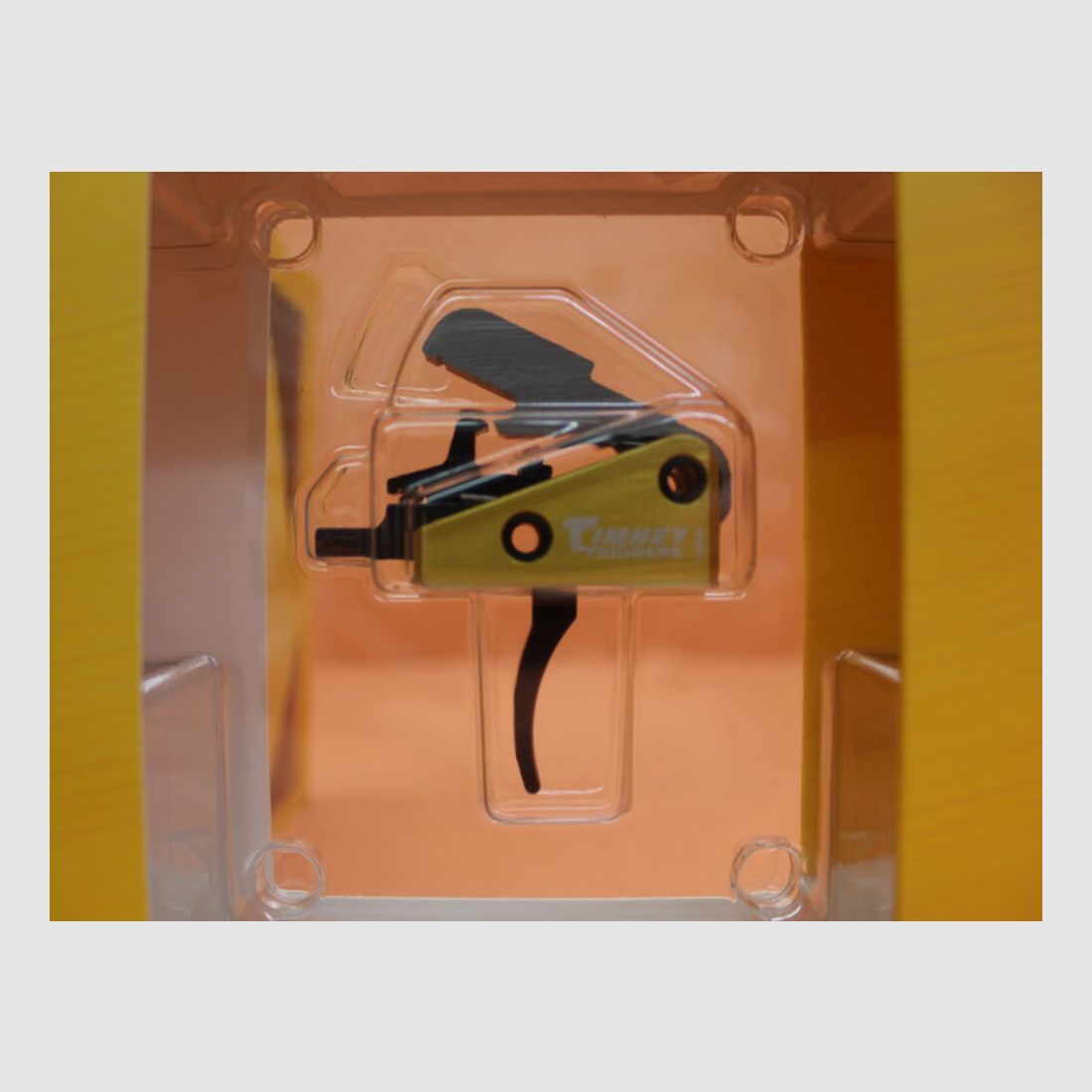 Timney AR-15 : Ensemble de détente à simple étape Timney 3lb solide petit axe .154" (667-S)/ env. 13,95N