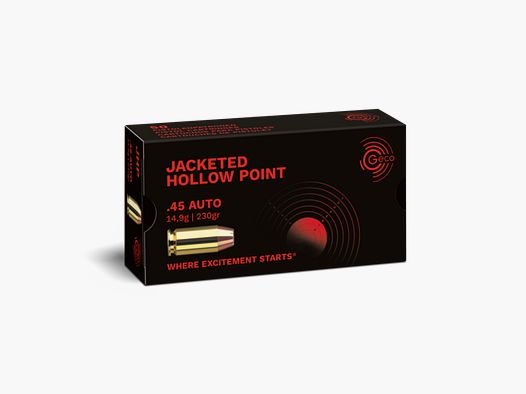 Geco .45 AUTO JHP - Hollow Point 14.9g 230gr