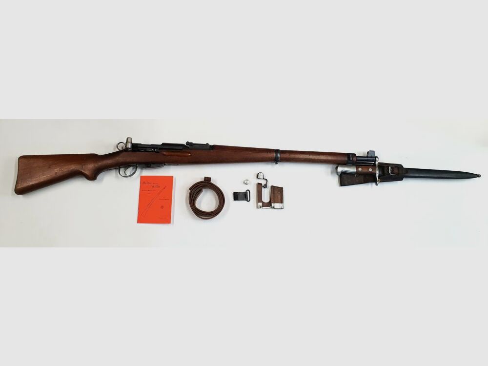 Waffenfabrik Bern Repetierbüchse Waffenfabrik Bern Schweizer K31 Kaliber 7,5x55swiss komplett nummerngleich + Hämmerli